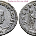 Antoninien frappé dans un atelier secondaire d'Orient souvent assimilé à la cité de Samosate.Frappé au printemps 258