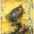Sous les feuilles d'or, la lumière sombre (VENDU)