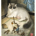 L'atelier au peignoir( VENDU )