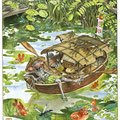 Sieste dans l'atelier flottant (VENDU)