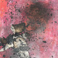 verbrannt I, Acryl, Asche, 60x50cm, 2023/004