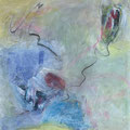traces of life, Collage, Acryl auf Leinwand, 100x100 cm, 2024