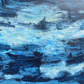 blau, Acryl, 50x60cm, 2020/017