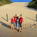 mit Jedson und Aline am Morro do Careca, Natal