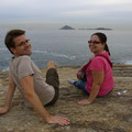 Clarisse und Holger am Pedra Do Arpoador in der Nähe vom Ipanema Beach