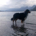 Timea kann sogar auf dem Wasser gehen !