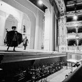 Rehearsals for Rossini’s ‘Il Barbiere di Siviglia’ with Ruggero Raimondi on the stage, Teatro Comunale di Ferrara, Ferrara, Italy 1995 © courtesy Contrasto/Marco Caselli Nirmal
