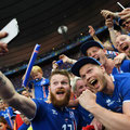 Aron Gunnarsson of Iceland takes a selfie with supporters to celebrate his team’s 2-1 win after Iceland and Austria 2-1, June 22, 2016 in Paris, France, Euro 2016 (GETTY/Botterill)