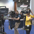 Am Stand von Glidecam auf der NAB 2008 in Las Vegas