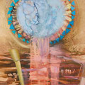 el cadaver de la luna, acrilico sobre lienzo, 200cm x 90cm