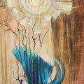ocaso, acrilico sobre lienzo, 200cm x 90cm