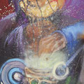 glorias pasadas, acrilico sobre lienzo, 200cm x 90cm
