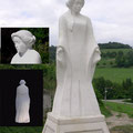 La vierge des collines, pierre de Lens, 2m20 