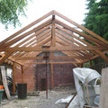 Bau eines Doppel-Carports