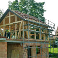 Fachwerkhaus mit Biberschwanzeindeckung