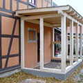 Holzkonstruktion für Wintergarten