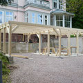 Terrassenanbau an eine Stadtvilla – Rohbau
