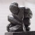 Title: To take stock of oneself. Limestone, Height 50 cm. 2004