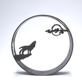 Title: It is to cry for, Iron, diameter 35 cm, 2021