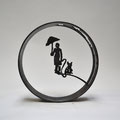 Title: Madame Hund- ziker, Iron, diameter 35 cm, 2019