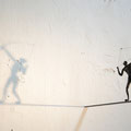 Thema Massenbewegung: Titel: Fernbeziehung. 2011. Gewickelter Draht