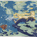 Schnorcheln, Tauchen, unter Wasser, Vektor-Illustration, www.akiroell.de