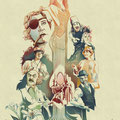 Mörderische Dinnerparty Poster, Art Nouveau Stil, digitale Illustration, www.akiroell.de