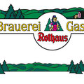 Panorama + Gasthaus Logo für Rothaus Brauerei, im bestehenden Rothaus Stil