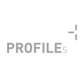 Logo von PROFILEs, einem Entwickler und Hersteller von Architekturelementen – infragrau, gute Gestaltung.