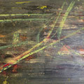 Arcrylgemälde Süden von Wien bei Nacht 80x50 cm