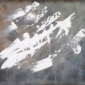 Acrylbild Raketenzug 60x40 cm