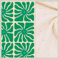 "Green Vintage" (gaze de coton écrue)