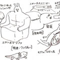 きのさんにエダハのグッズ展開について説明いただいた際の資料です！このソファに座るの嫌じゃないですか？
