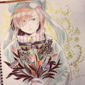 音次郎さん画のピョン太！音次郎さんの少年作画がだいすきです…。金ペンの装飾もにんじんブーケも素敵～ッ！🥕