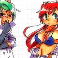 ぽんこつさん画の門番♡ジェシカズラの卑屈そう感とメアリードウの物怖じしなさそう感、表情や仕草ではっきり伝わるのが本当に…！ぽんこつさんのキャラ表現ってすごいよ…