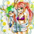 ざくさん画の門番！メアリードウの獰猛Smile好きだ！ざくさんの差し色鮮やかなコピック塗り好きだ～！！♡