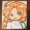 蟹月さん画ヒノ！色紙をいただきました…♡アナログ塗りもめ～ちゃくちゃ細かくて綺麗で……！穴あくレベルで眺め倒しましたからね。