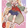 ぽんこつさん画ノチェ！きのはたさん、そーめいさんと４人で行った「＃誰のキャラデザでしょうゲーム」企画で描いていただいた立ち絵です！ぽんこつさんの少女作画だ～いすき！