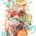 きのはたさん画ノチェ！構図も色使いもモチーフの散りばめられ方も！華やかですっごく心躍ります！だいすきなイラストです…♡