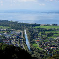 Prachtsaussicht zum Alten Rhein (CH-Grenze) und Bodensee