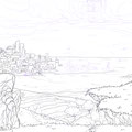 Process sketch of cover 01 background