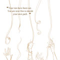 First draft for the mini poster of Issue 01. I later changed the quote a little bit, too. 