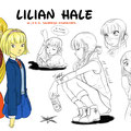 My version of Lilian for the comic. A bit more grown up, now 11 years old and ever so snotty. 