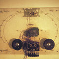 Welcome to London,  2002, installation sound, motor, transparent resin
