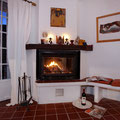 Casa Regina: Fire place in the living area