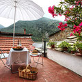 Casa Regina: Terrasse mit Blick auf die Berge