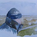 2010. Evert op het Groene Strand Terschelling 18x24