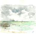 2010. Landschap aan de IJssel         18x24