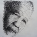 2014. Nelson Mandela (houtskool) 25x25  