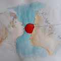 2021. CliniClowns, aquarel en houtskool, 20x30
